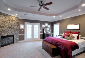 Ventura Ceiling Fan Installation and Can Lights in Bedroom 