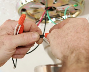Ventura Electrician Connecting Wires for Ceiling Fan and Lights